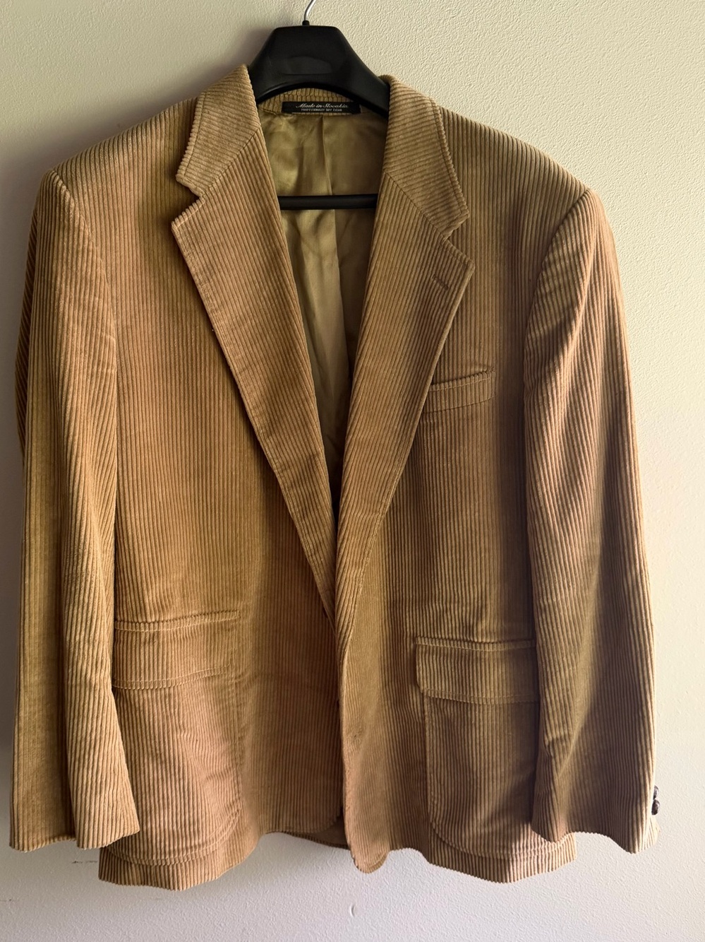 Vintage Sutter and Grant Sport Coat Mens Corduroy Blazer Size 48L Elbow Patches